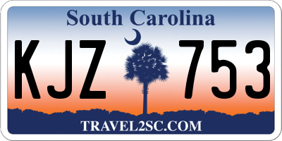 SC license plate KJZ753