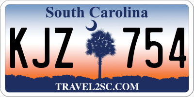 SC license plate KJZ754