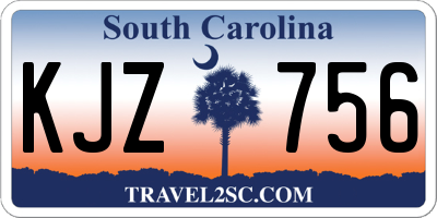 SC license plate KJZ756