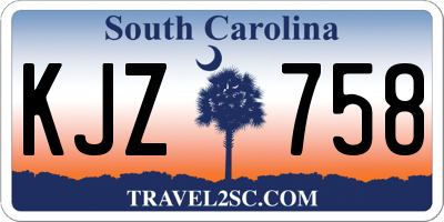 SC license plate KJZ758