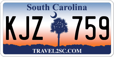SC license plate KJZ759
