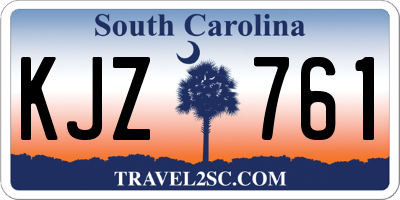 SC license plate KJZ761
