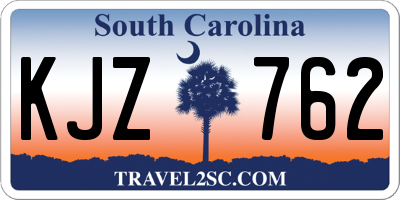 SC license plate KJZ762