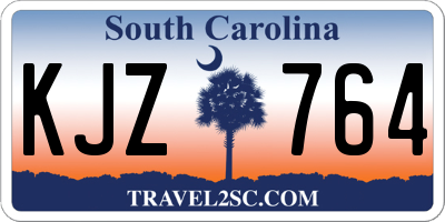 SC license plate KJZ764