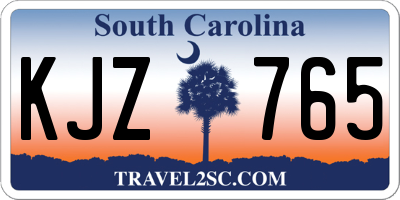SC license plate KJZ765