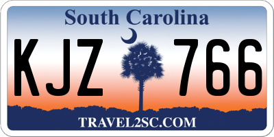 SC license plate KJZ766
