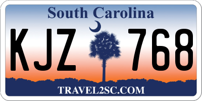 SC license plate KJZ768