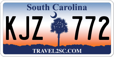 SC license plate KJZ772