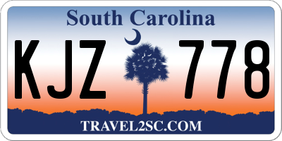 SC license plate KJZ778