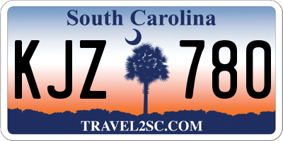 SC license plate KJZ780