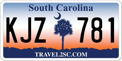 SC license plate KJZ781