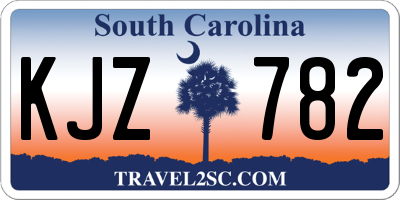 SC license plate KJZ782