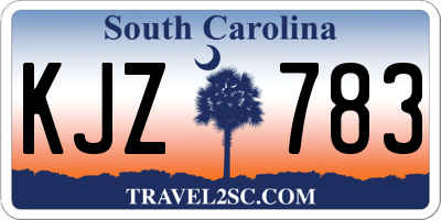 SC license plate KJZ783