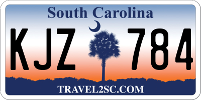 SC license plate KJZ784