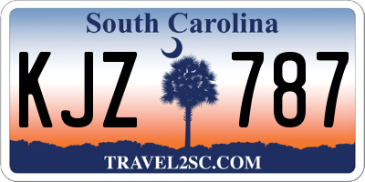 SC license plate KJZ787