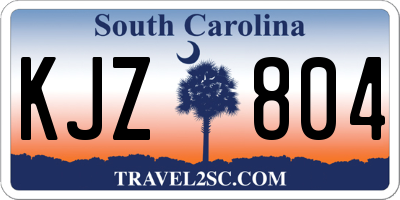 SC license plate KJZ804