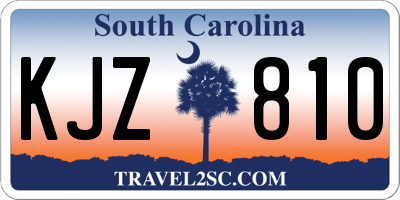 SC license plate KJZ810