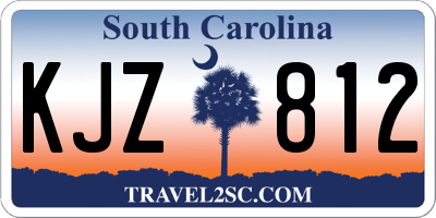 SC license plate KJZ812