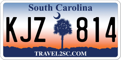 SC license plate KJZ814