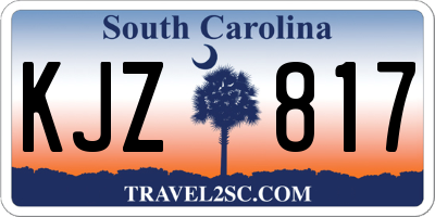 SC license plate KJZ817