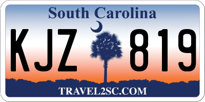 SC license plate KJZ819