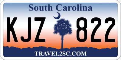 SC license plate KJZ822
