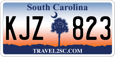 SC license plate KJZ823