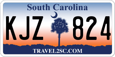 SC license plate KJZ824