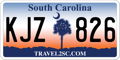 SC license plate KJZ826