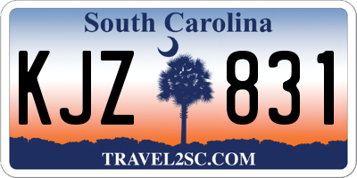 SC license plate KJZ831