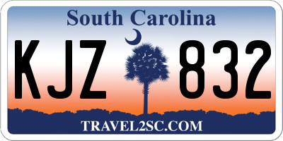 SC license plate KJZ832