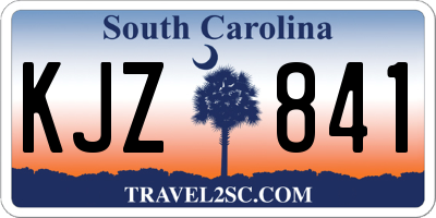SC license plate KJZ841