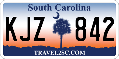 SC license plate KJZ842