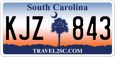 SC license plate KJZ843