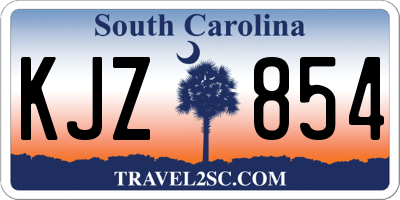 SC license plate KJZ854