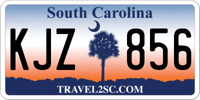 SC license plate KJZ856