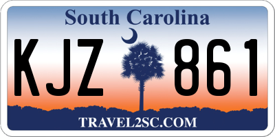 SC license plate KJZ861