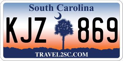SC license plate KJZ869
