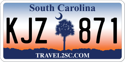 SC license plate KJZ871