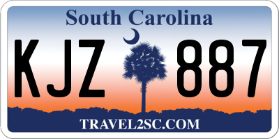 SC license plate KJZ887