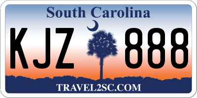 SC license plate KJZ888