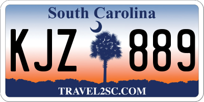 SC license plate KJZ889