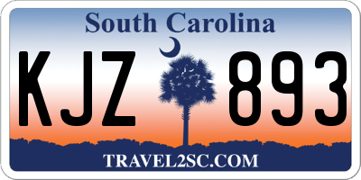 SC license plate KJZ893