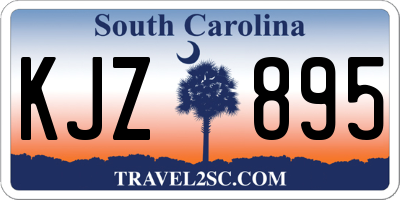 SC license plate KJZ895