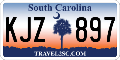 SC license plate KJZ897