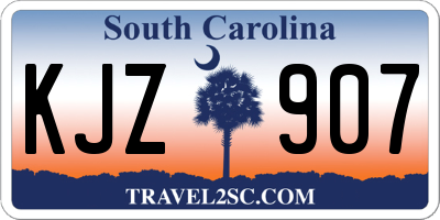 SC license plate KJZ907