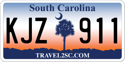 SC license plate KJZ911