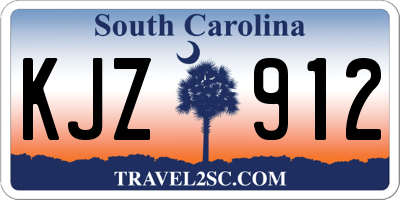 SC license plate KJZ912
