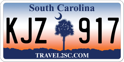 SC license plate KJZ917