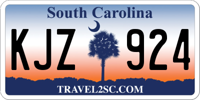 SC license plate KJZ924